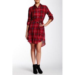 Max Studio • Plaid Shirt Dress